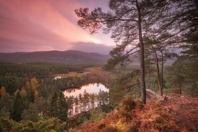 Looking down at Uath Lochans from Farleitter Crag