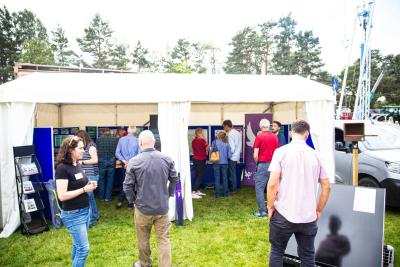 Cairngorms National Park Authority engagement tent at the Grantown Show 2023.